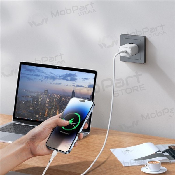 Nabíječka buitinis DUZZONA T6 PD25W Type-C bílý