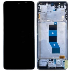 Xiaomi Poco M7 Pro 5G displej (stříbrný) (s rámem) (originál)