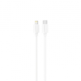 Lightning kabel Dudao L4X USB-C na Lightning 1.2 m 30 W bílý