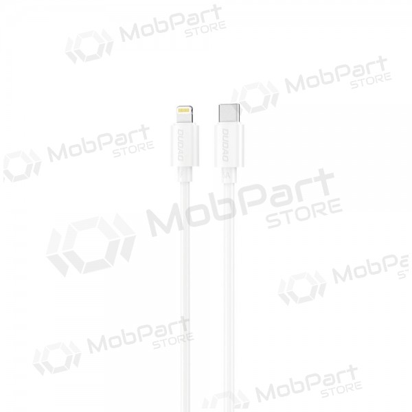 Lightning kabel Dudao L4X USB-C na Lightning 1.2 m 30 W bílý