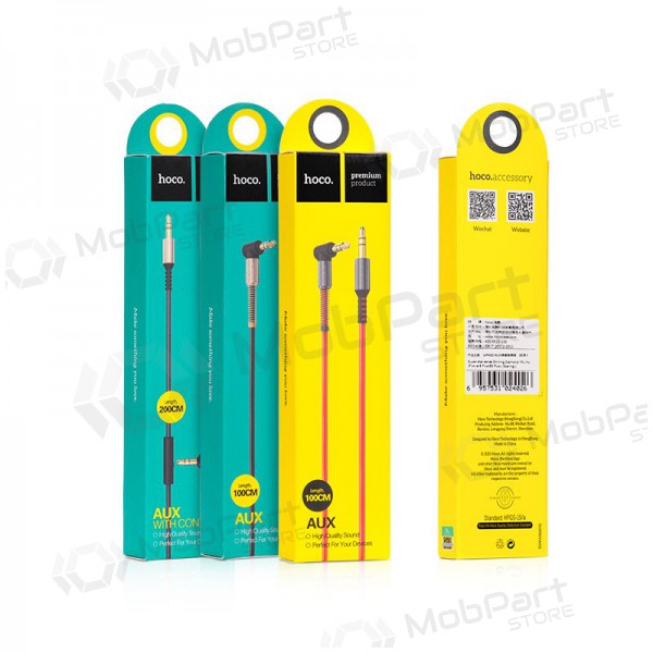 Audio adaptér Hoco UPA02 AUX 3,5mm į 3,5mm (černá)
