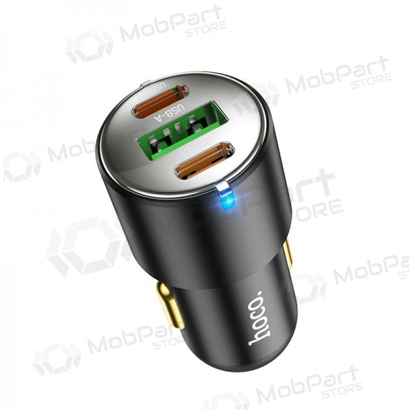 Nabíječka do auta Hoco NZ6 45 W PD 2x USB-C + USB-A černá