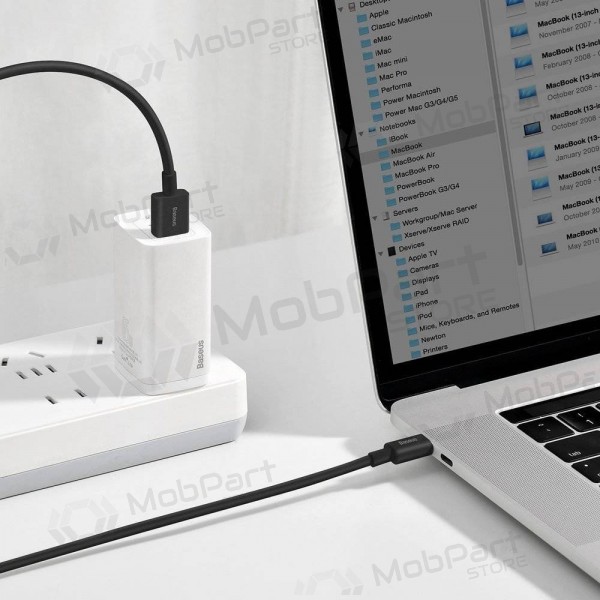 USB kabel Baseus Superior iš USB į Type-C 66W 2.0m černá CATYS-A01