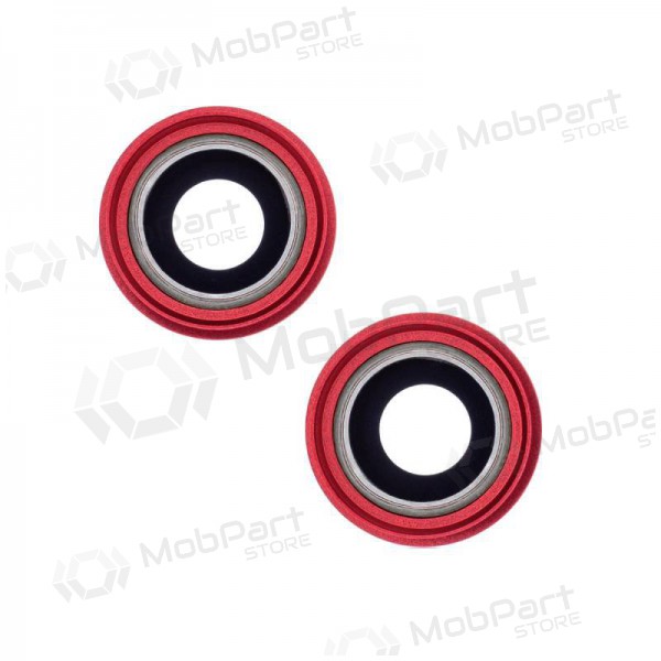 Apple iPhone 13 sklo kamery (2ks) (červené) (s rámem)