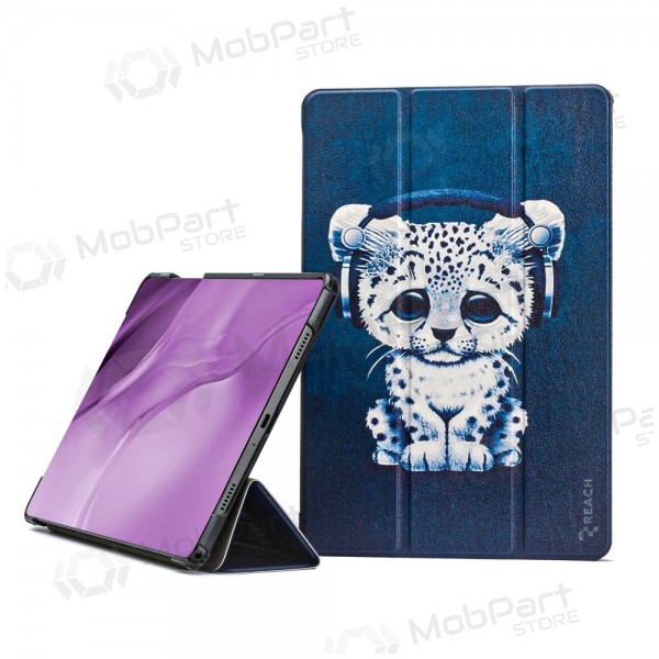 Samsung Galaxy Tab A9+, Tab A11+ obal - Smart Leather (sad cat)