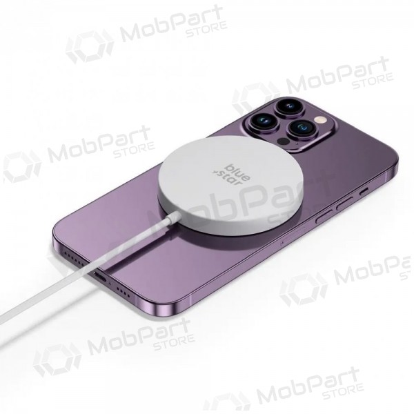 Bezdrátová nabíječka MagSafe Blue Star Charing Pad 15 W s kabelem USB-C bílá
