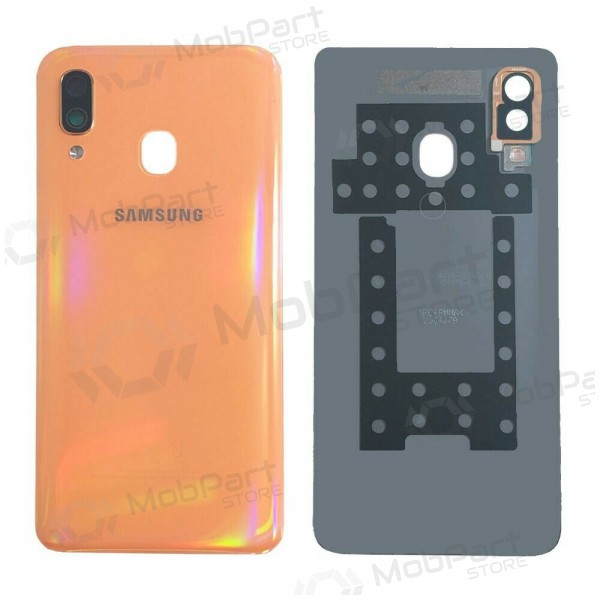 Samsung A405 Galaxy A40 2019 zadní kryt baterie  (Coral Orange) (použitý grade B, originál)