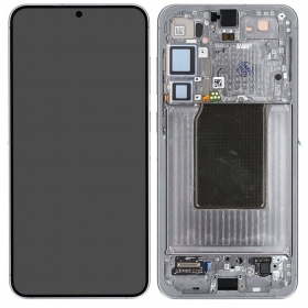 Samsung Galaxy S25+ displej (stříbrný) (s rámečkem) (assembled service pack)