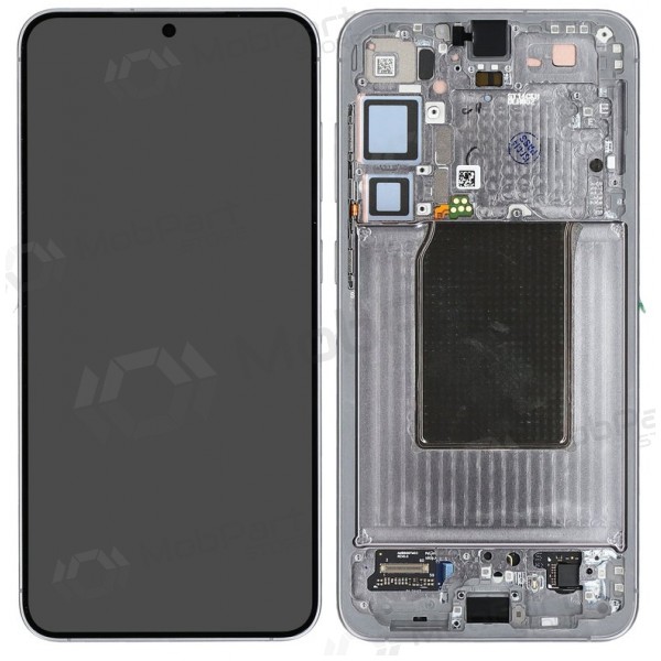 Samsung Galaxy S25+ displej (stříbrný) (s rámečkem) (assembled service pack)