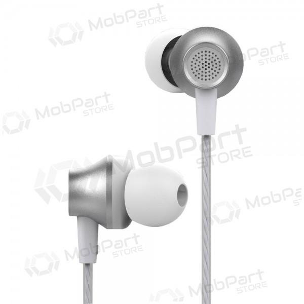 Handsfree Devia Metal In-ear 3,5mm (stříbrný)