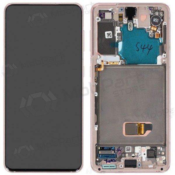 Samsung Galaxy S21 5G displej (nachový) (s rámem) (originál)