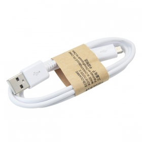USB kabel microUSB (bílý) 1.0m
