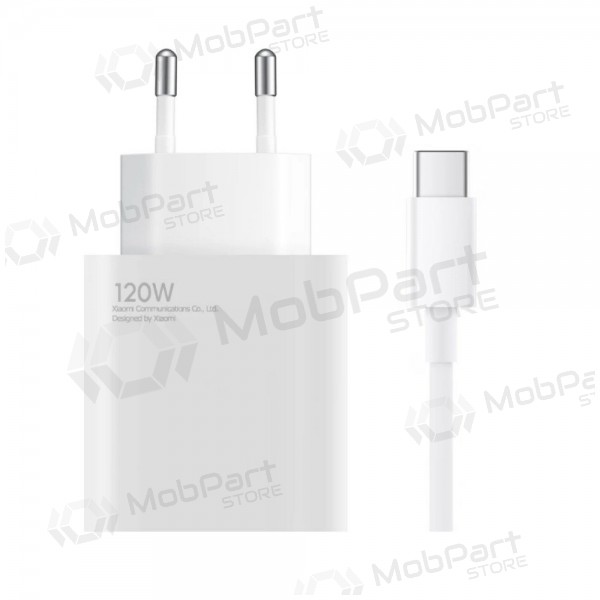 Nabíječka telefonu Xiaomi HyperCharge Combo BHR9462EU 120 W USB-A QC GaN bílá