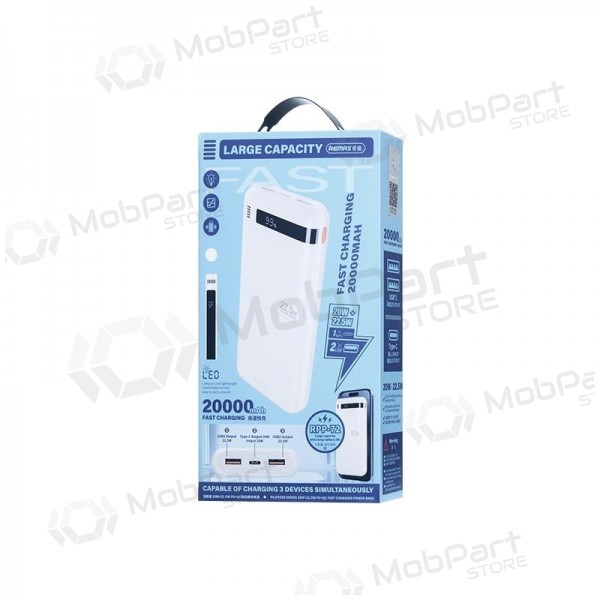 Externí baterie Power Bank Remax RPP-72 22.5W 20000mAh černá