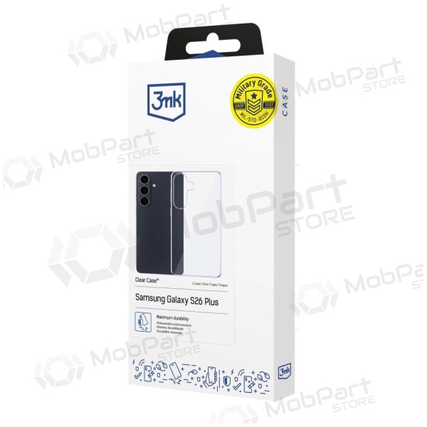 Samsung Galaxy S26+ obal - 3MK Clear Case (průhledný)
