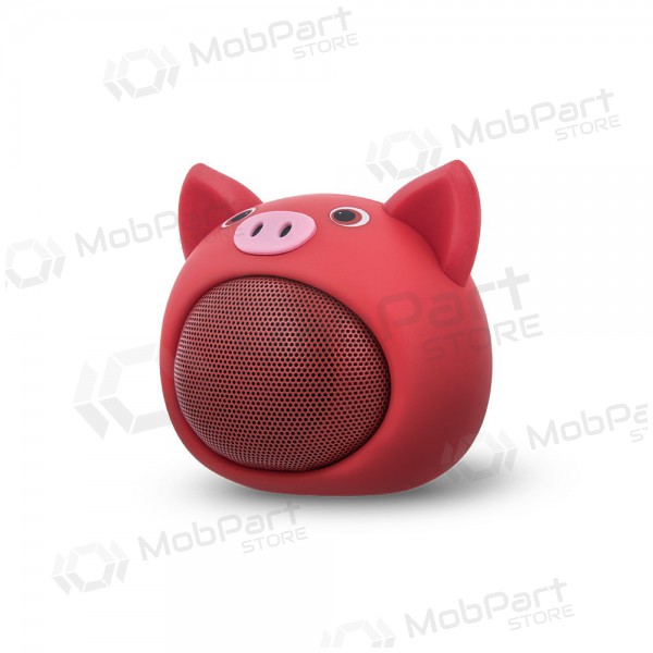 Bluetooth přenosný horní reproduktor Forever Sweet Animal Pig Rose ABS-100