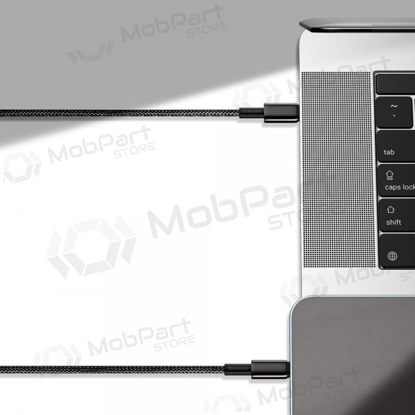 USB kabel Baseus Tungsten Gold Fast Data Type-C - Type-C 100W 1.0m (černý) CATWJ-01