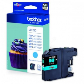 Brother LC 123 (LC123C), azurová kazeta pro inkoustové tiskárny