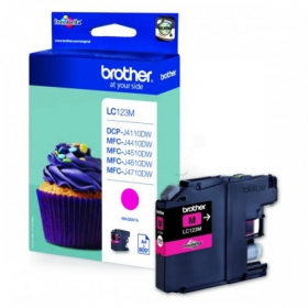 Brother LC 123 (LC123M), purpurová kazeta pro inkoustové tiskárny