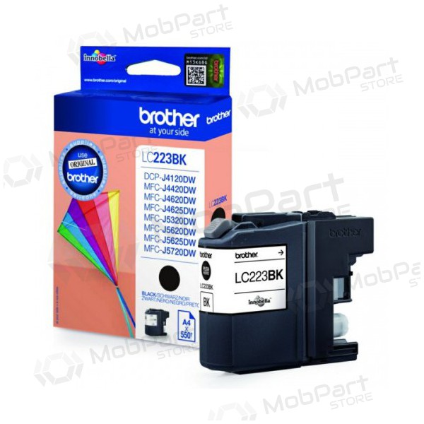 Brother LC 223 (LC223BK), černá náplň / kazeta pro inkoustové tiskárny, 550 stránky