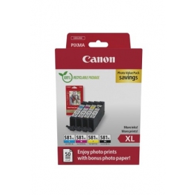 Canon CLI-581XL (2052C004) Photo value pack Sada inkoustových kazet, C/M/Y/BK