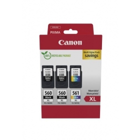 Canon PG-560XL/CL-561XL (3712C009) Sada inkoustových kazet, BK/CMY