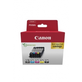 Canon PGI-570 PGBK/CLI-571 (0372C006) Sada inkoustových kazet, PGBK/C/M/Y/BK