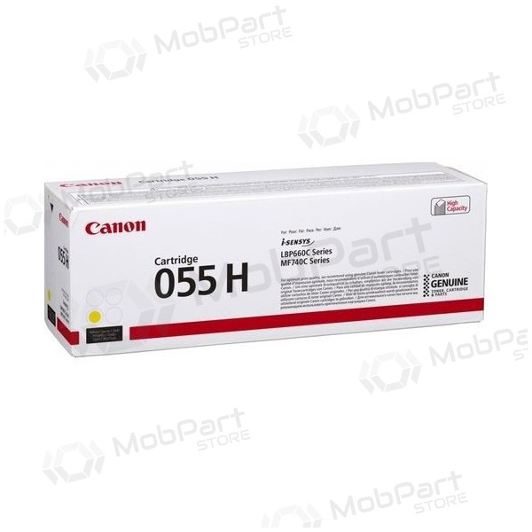 Canon CRG 055H (3017C002) žlutý toner pro laserové tiskárny, 5900 stran.