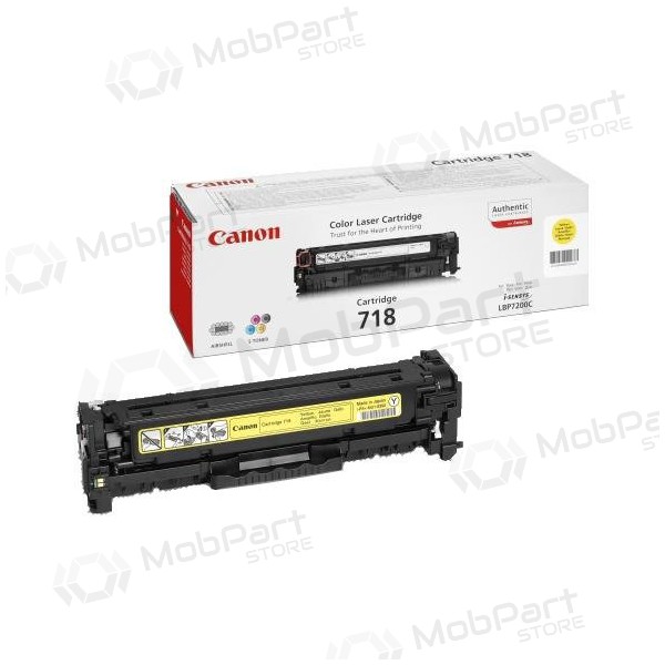 Canon CRG 718 (2659B002) žlutá kazeta pro laserové tiskárny, 2900 stran