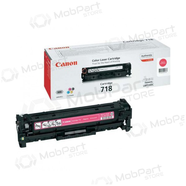 Canon CRG 718 (2660B002) purpurová kazeta pro laserové tiskárny, 2900 stran