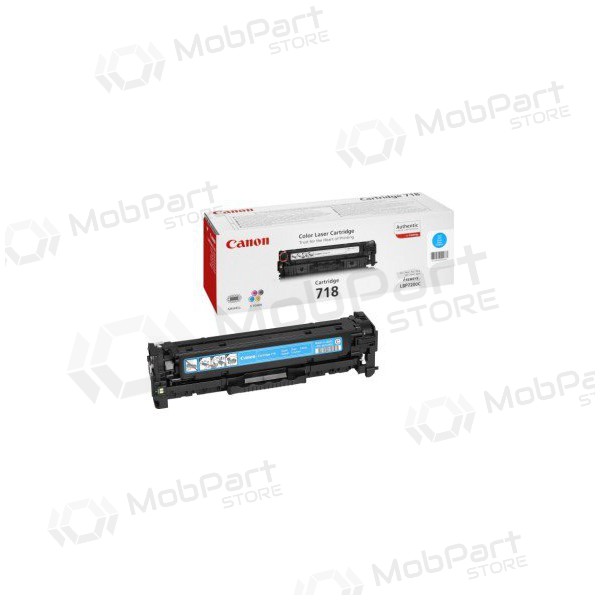 Canon CRG 718 (2661B002) azurová kazeta pro laserové tiskárny, 2900 stran