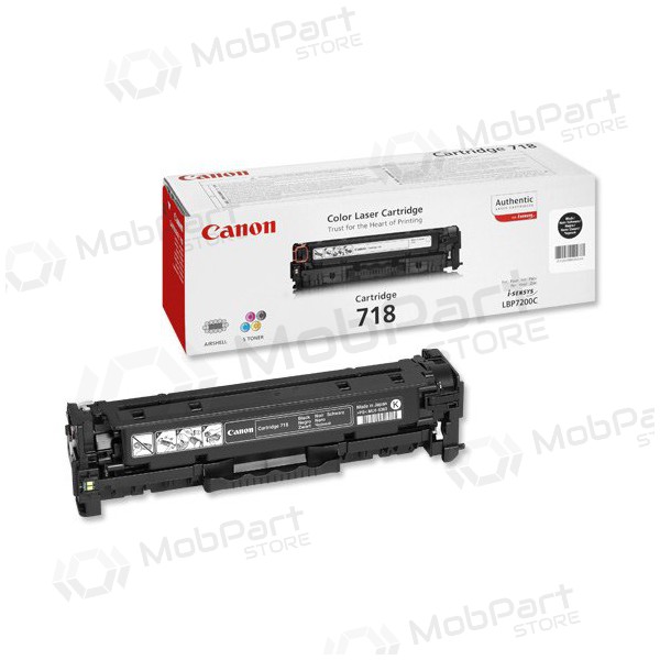 Canon CRG 718 (2662B002) černá kazeta pro laserové tiskárny, 3400 stran.