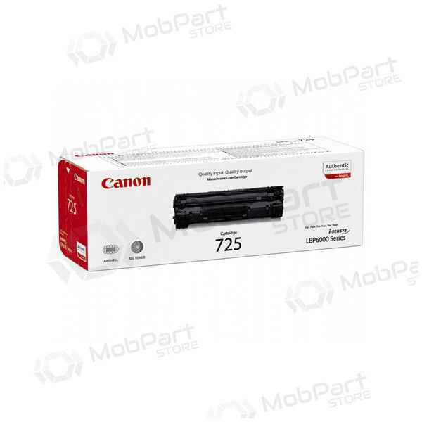 Canon CRG 725 (3484B002) černá tonerová kazeta pro laserové tiskárny, 1600 str.