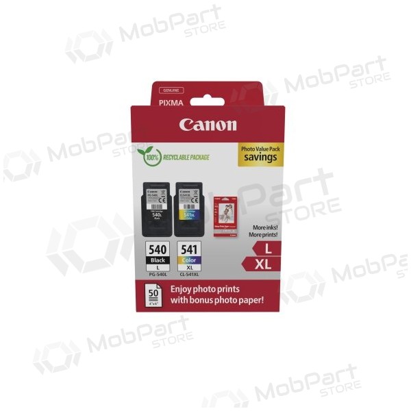 Canon PG-540L/CL-541XL (5224B012) fotografické balení inkoustových kazet, BK/CMY
