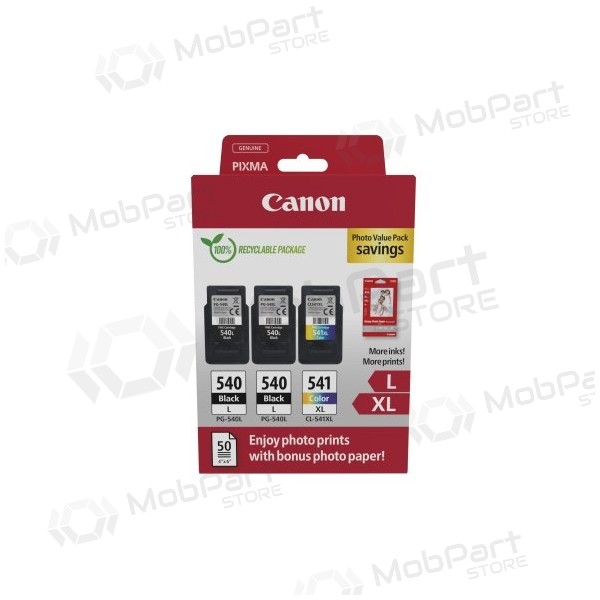 Canon PG-540L/CL-541XL (5224B015) Sada inkoustových kazet Photo value pack, BK/CMY