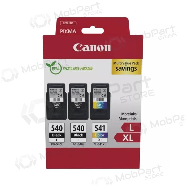 Canon PG-540L/CL-541XL (5224B017) sada inkoustových kazet, BK/CMY