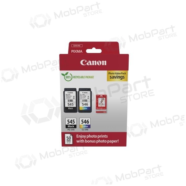 Canon PG-545/CL-546 (8287B008) Sada inkoustových kazet, BK/CMY