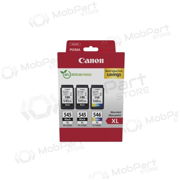 Canon PG-545XL/CL-546XL (8286B013) Sada inkoustových kazet, BK/CMY