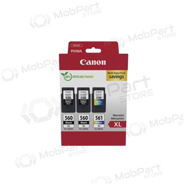 Canon PG-560XL/CL-561XL (3712C009) Sada inkoustových kazet, BK/CMY