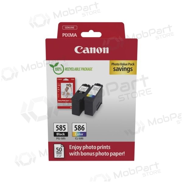 Canon PG-585/CL-586 (6205C004) sada inkoustových kazet Photo value pack, BK/CMY