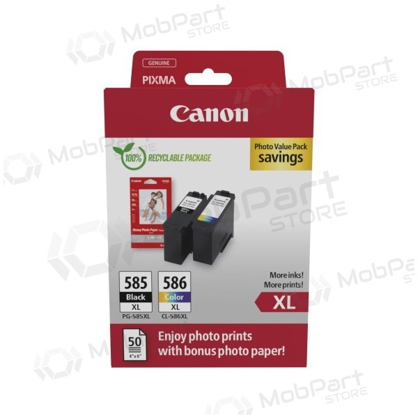 Canon PG-585XL/CL-586XL (6204C005) fotografické balení inkoustových kazet, BK/CMY