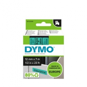 Dymo 45019 (S0720590) páska 12mm x 7m, černá na zelené