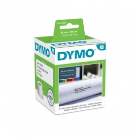 Dymo 99012 (S0722400) etikety 36 x 89mm, 2 role x 260 etiket, bílá...