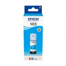 Epson 103 EcoTank (C13T00S24A), azurová kazeta pro inkoustové tiskárny, 65 ml