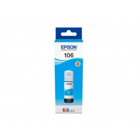 Epson 106 (C13T00R240), azurová inkoustová náplň pro inkoustové tiskárny, 70 ml