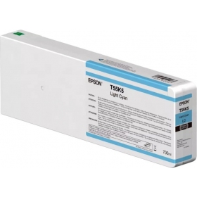 Epson T55K5 (C13T55K500) 700 ml inkoustová kazeta, světle azurová