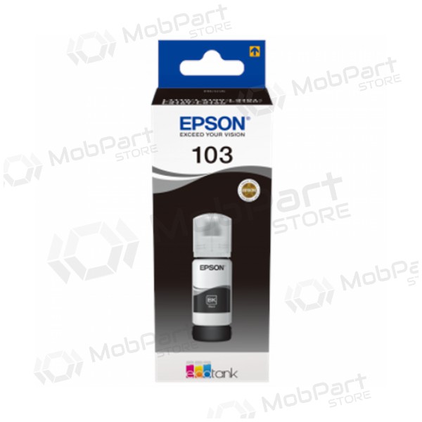 Epson 103 EcoTank (C13T00S14A), černá inkoustová náplň pro inkoustové tiskárny, 65 ml