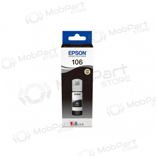 Epson 106 (C13T00R140), fotografická černá inkoustová kazeta pro inkoustové tiskárny, 70 ml