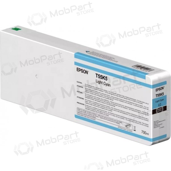 Epson T55K5 (C13T55K500) 700 ml inkoustová kazeta, světle azurová