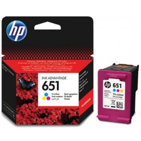 HP No.651 (C2P11AE), tříbarevná kazeta pro inkoustové tiskárny, 300 str.